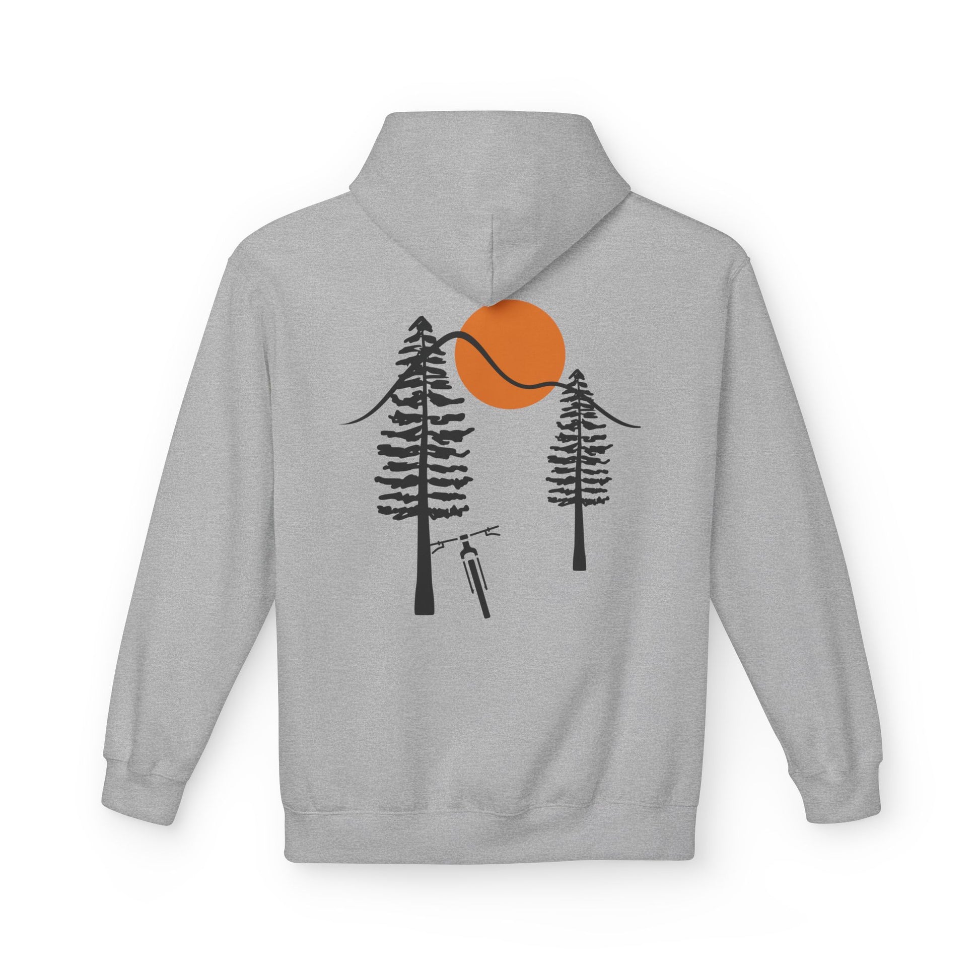 Leaning Tree Hoodie Sport Grey