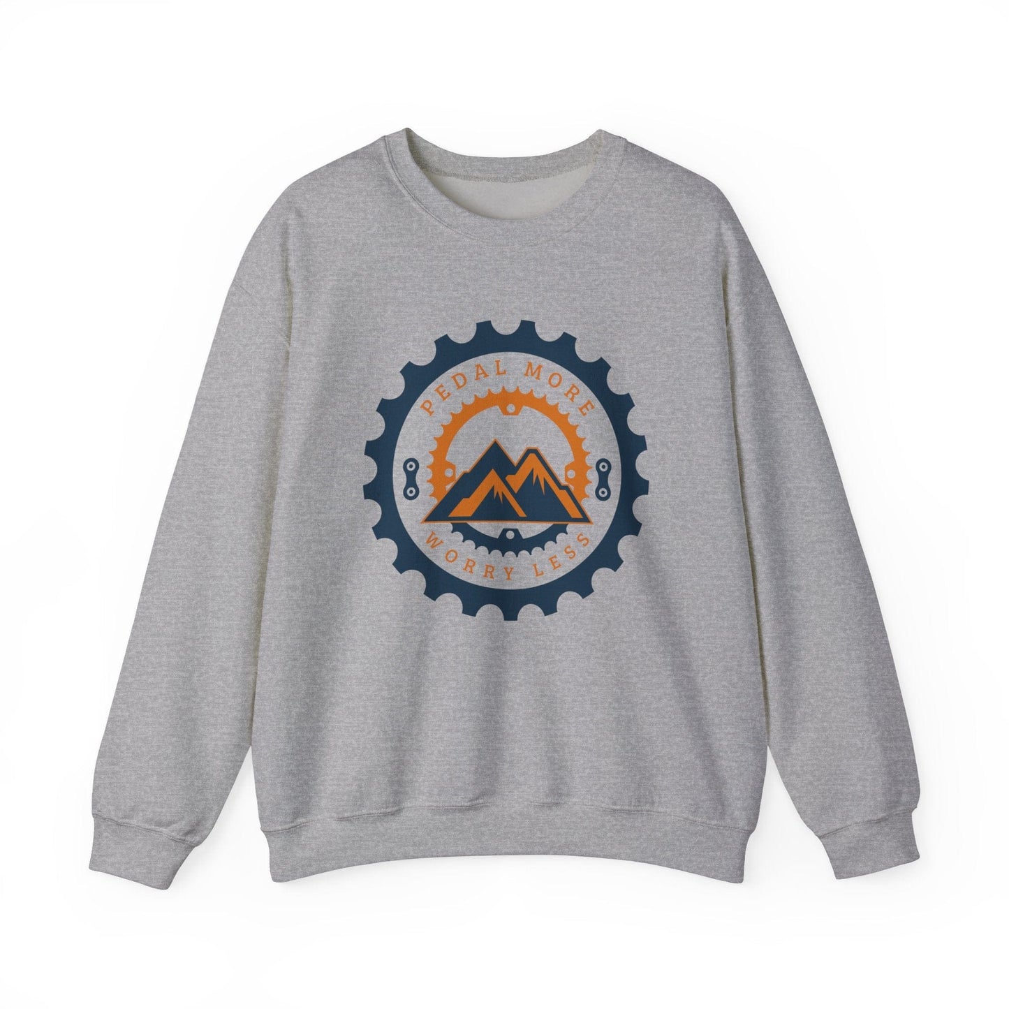 Pedal More, Worry Less Sweatshirt Sport Grey