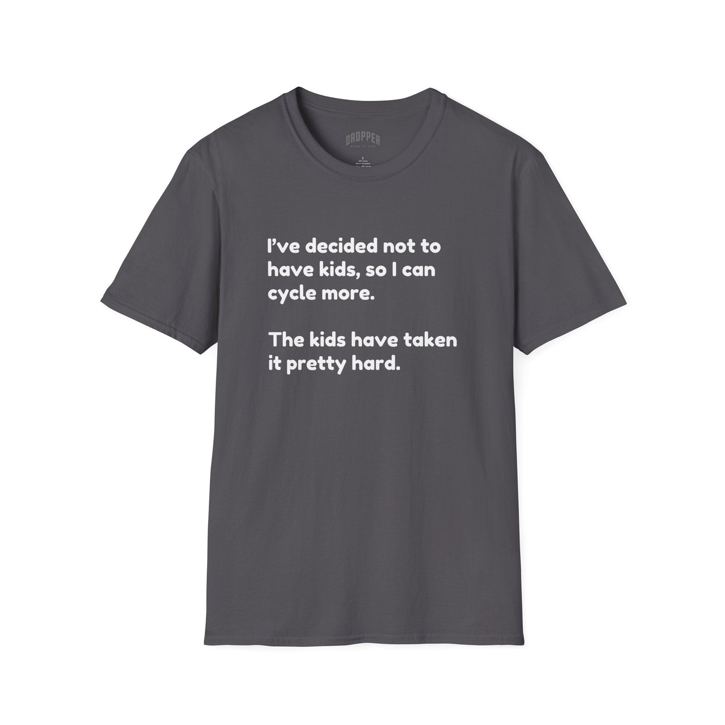 No Kids T-Shirt Charcoal