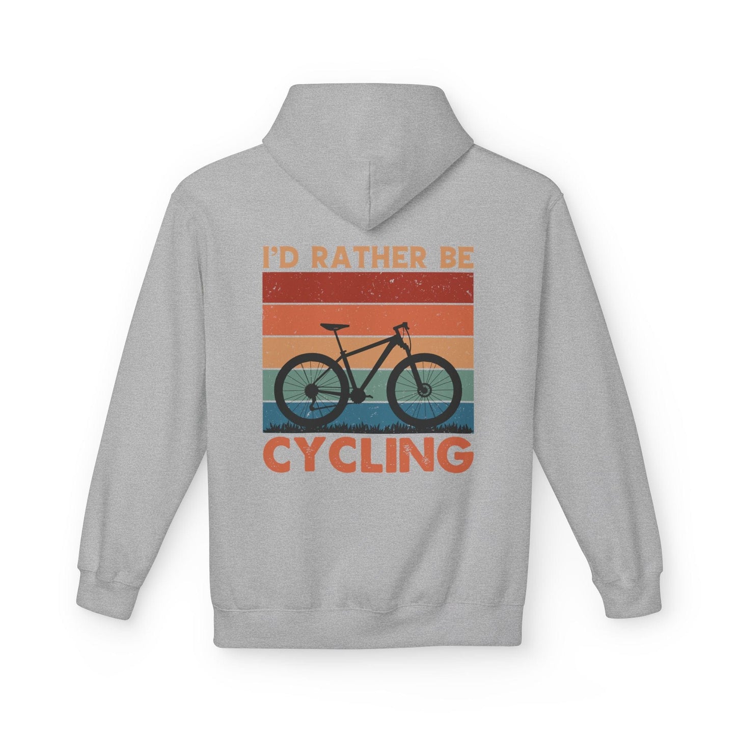 I'd Rather Be Cycling Hoodie Sport Grey