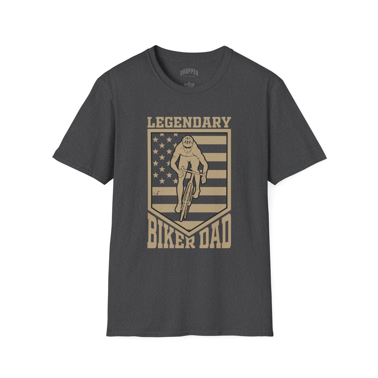 Legendary Biker Dad T-Shirt Dark Grey