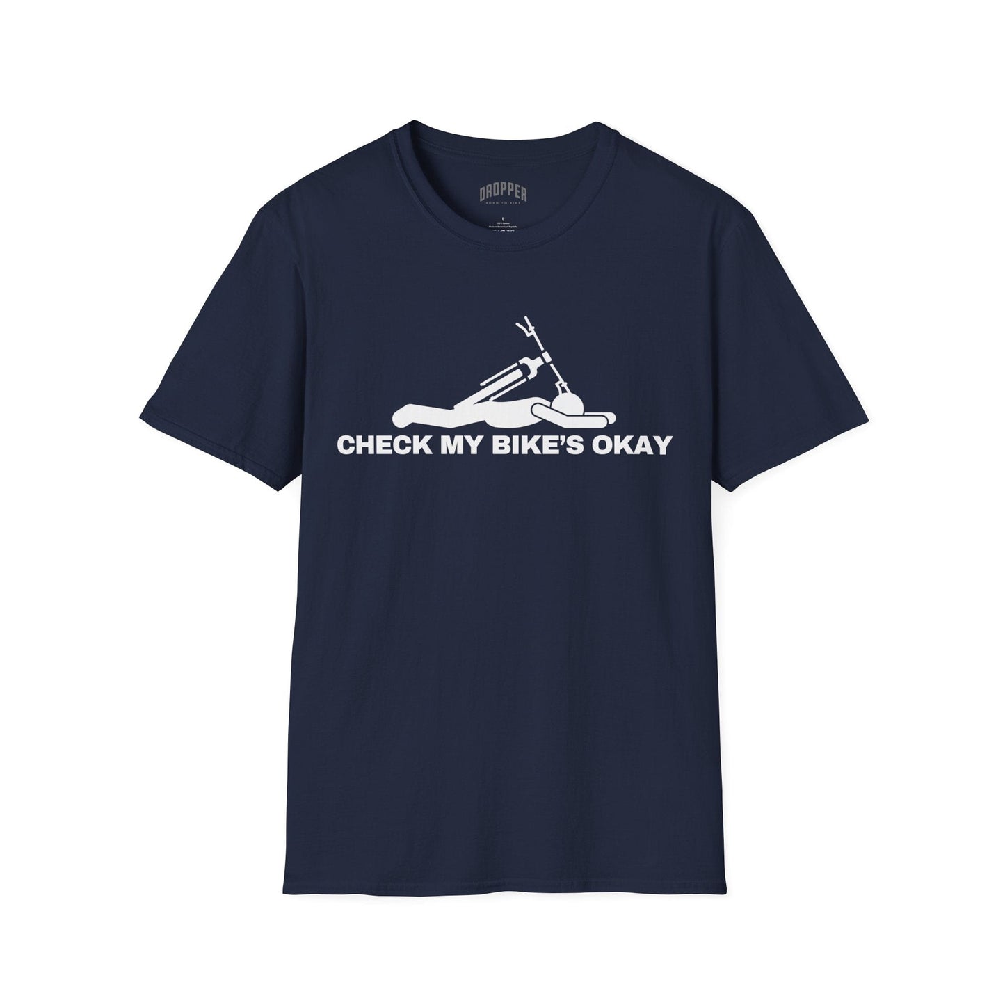 Check My Bike's Okay T-Shirt Navy