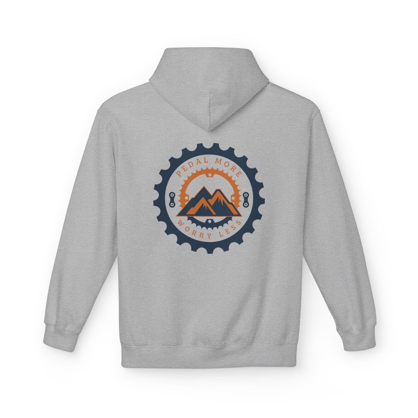 Pedal More, Worry Less Hoodie Sport Grey