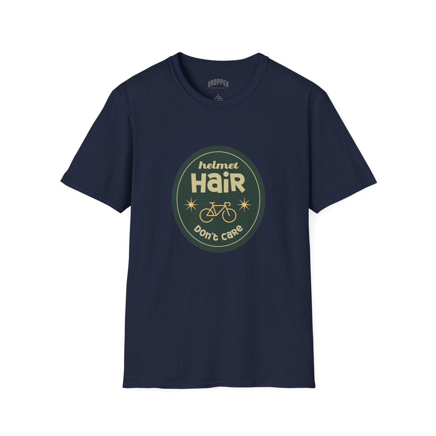 Helmet Hair T-Shirt Navy