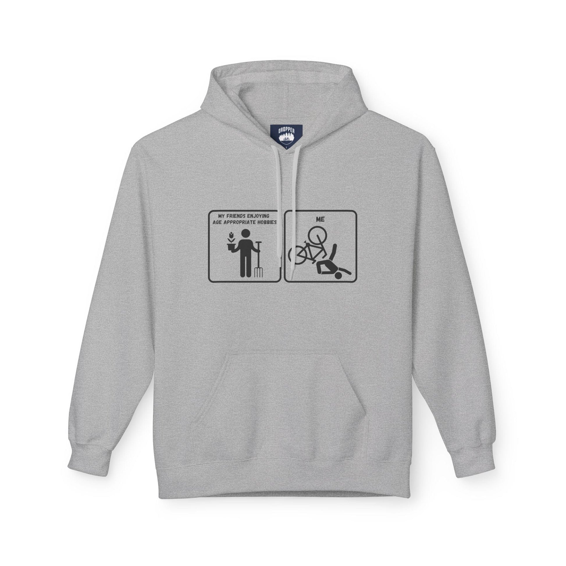 Age Appropriate Hobbies Hoodie Sport Grey