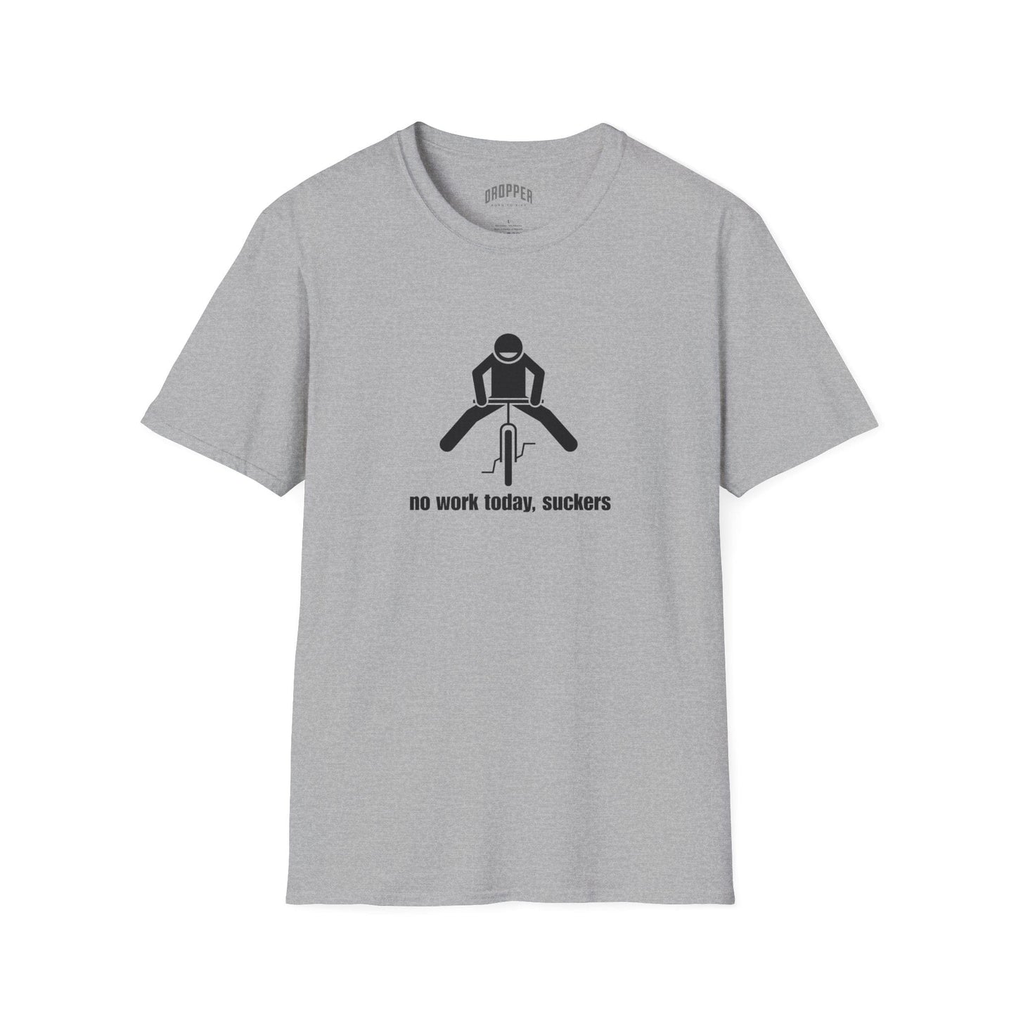 No Work Today T-Shirt Sport Grey