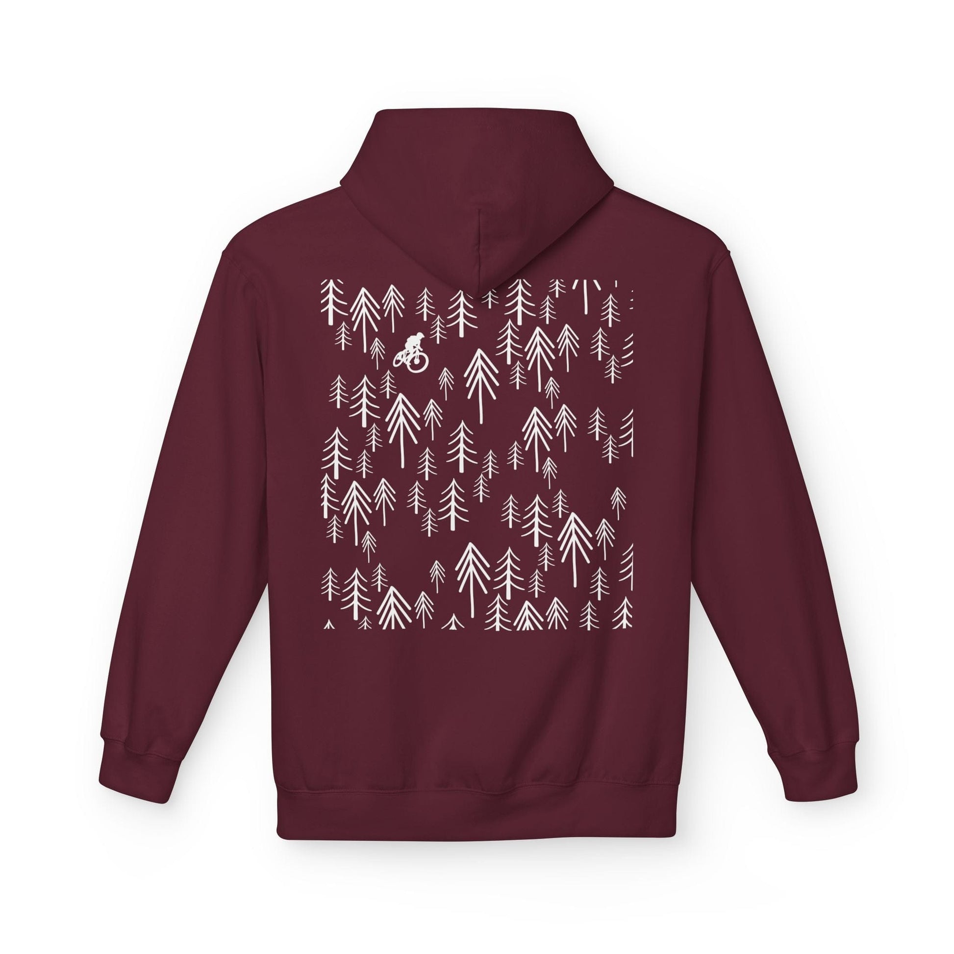 Forest Freedom Hoodie Maroon