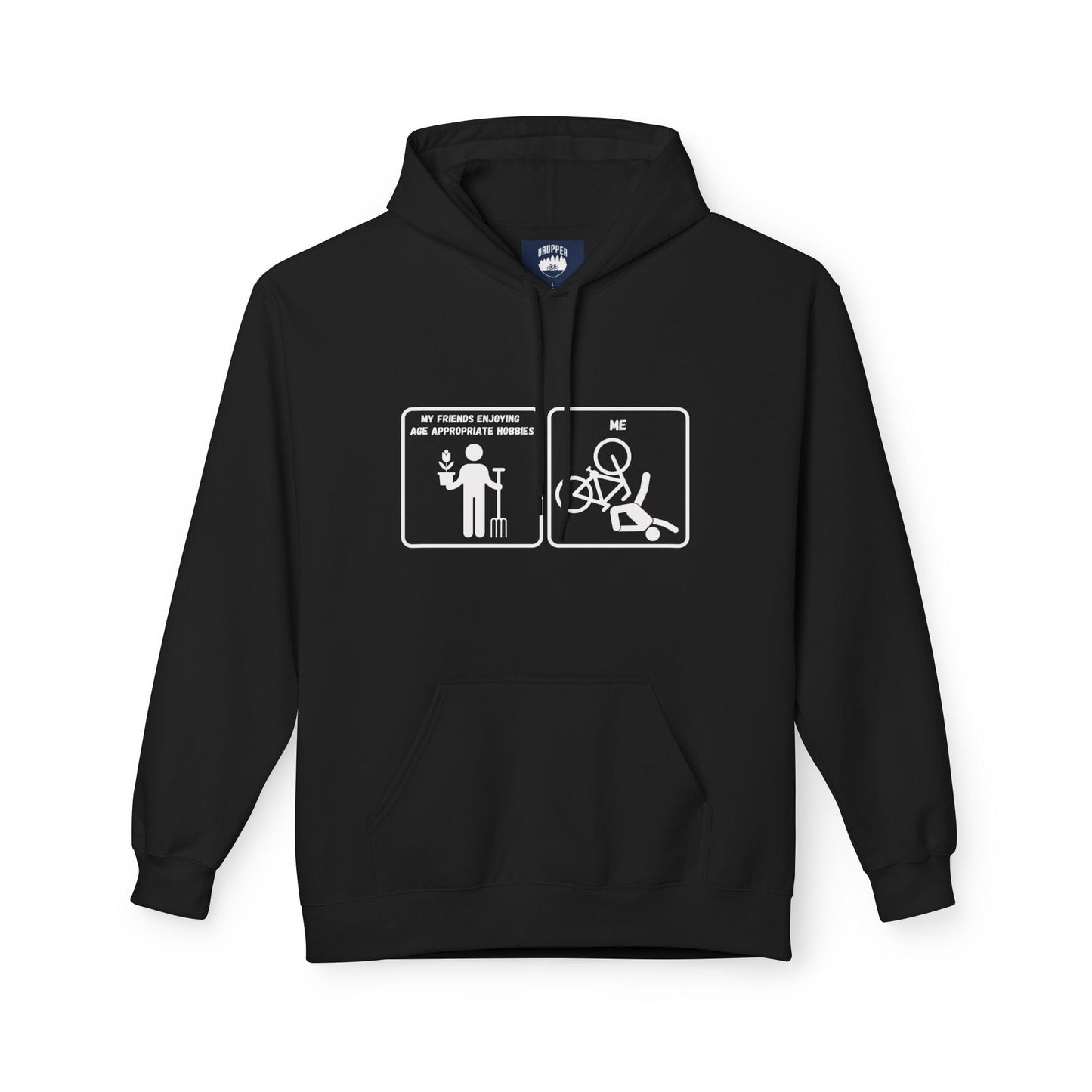 Age Appropriate Hobbies Hoodie Black
