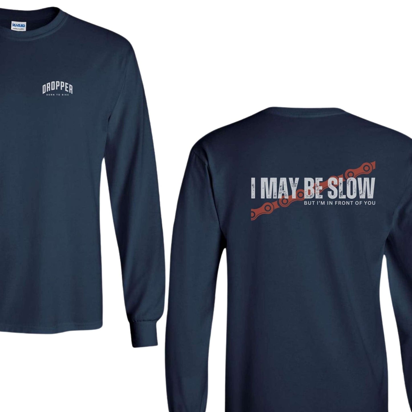 ...But I'm In Front Of You Long Sleeve Tee Navy