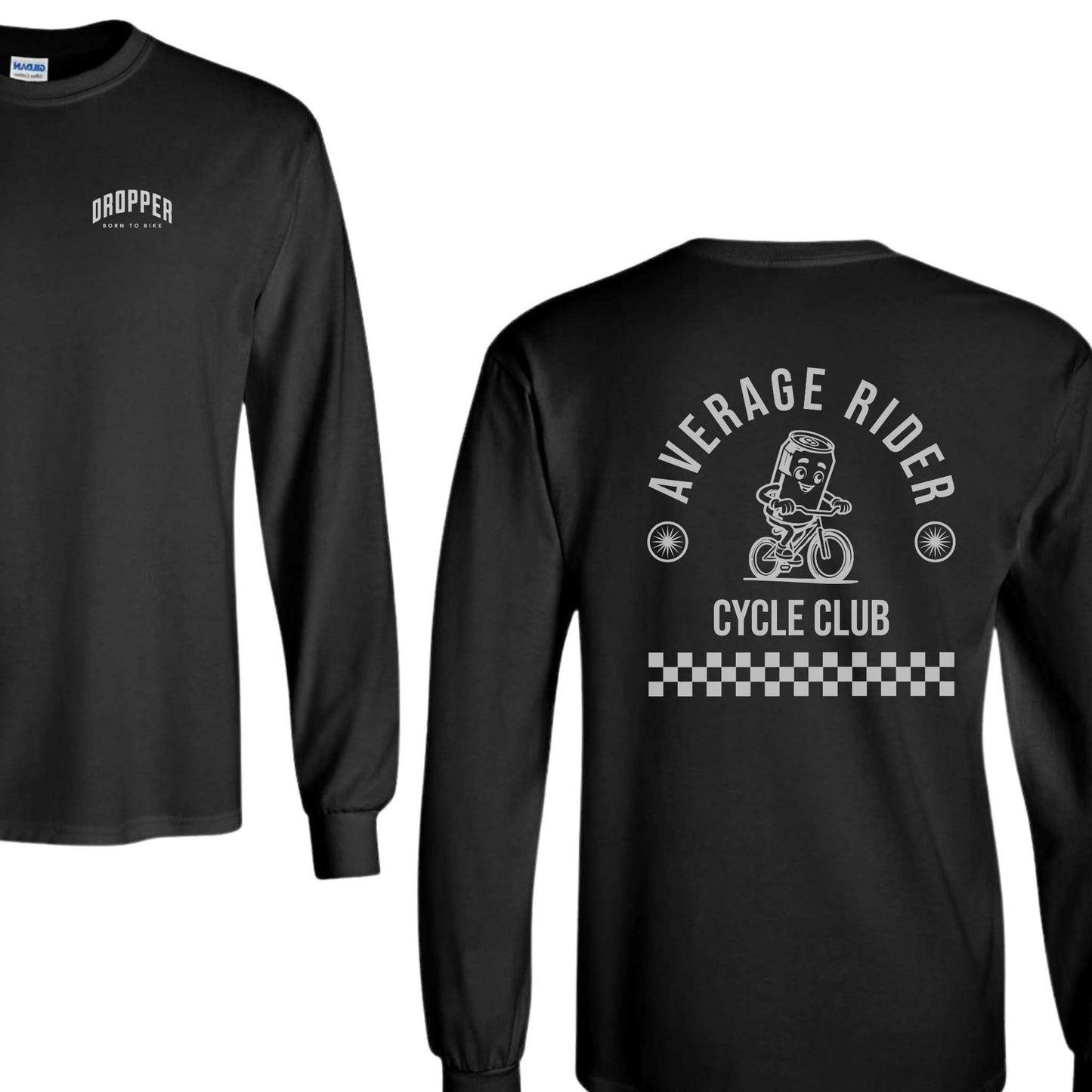 Average Rider Long Sleeve Tee Black