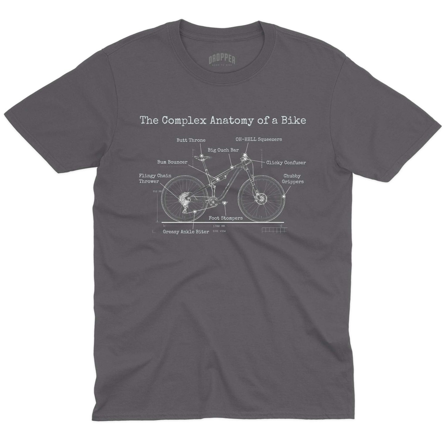 Complex Anatomy T-Shirt Charcoal