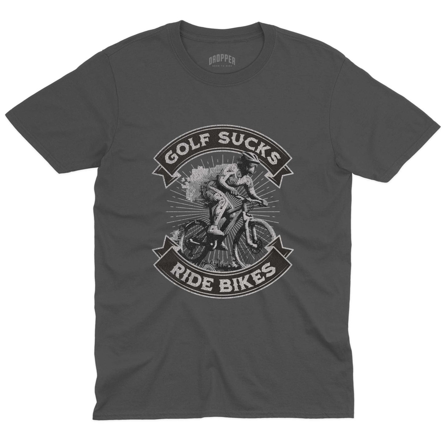 Golf Sucks T-Shirt Charcoal