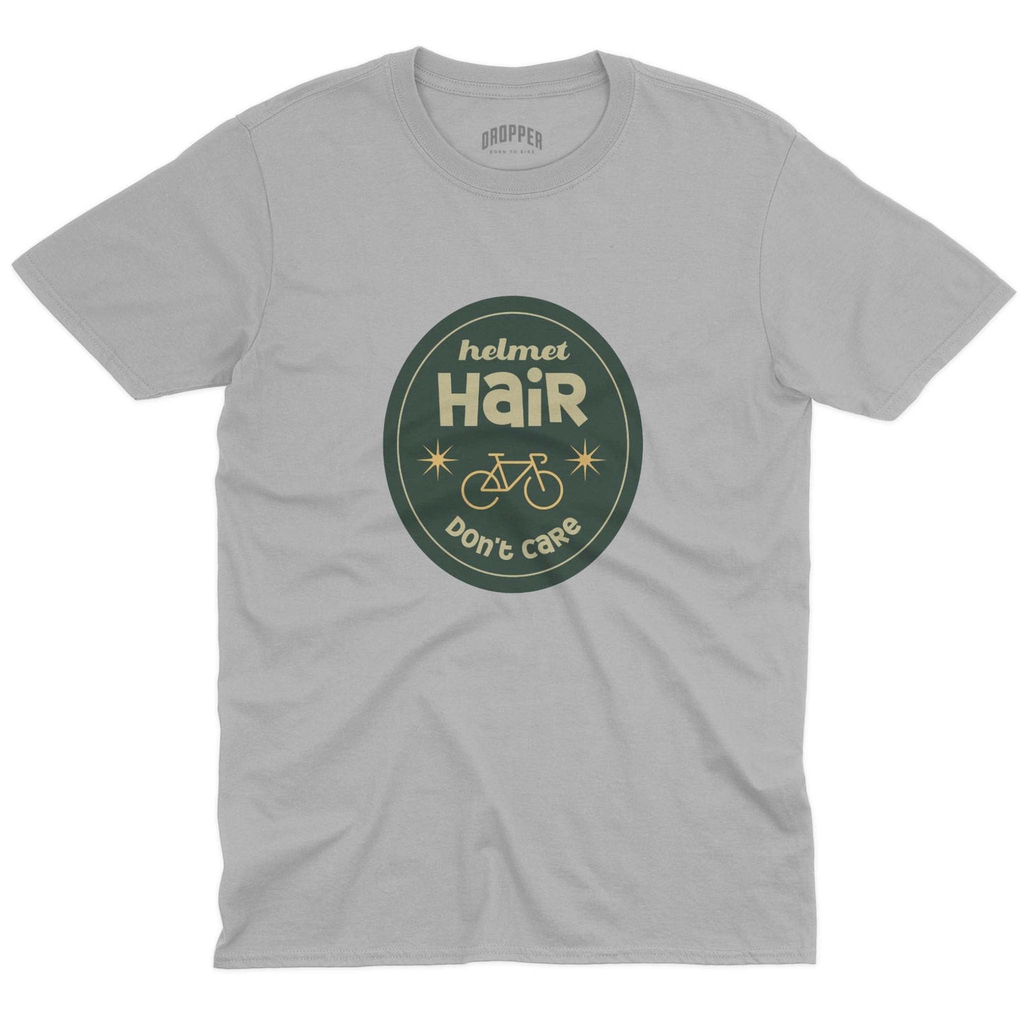 Helmet Hair T-Shirt Sport Grey