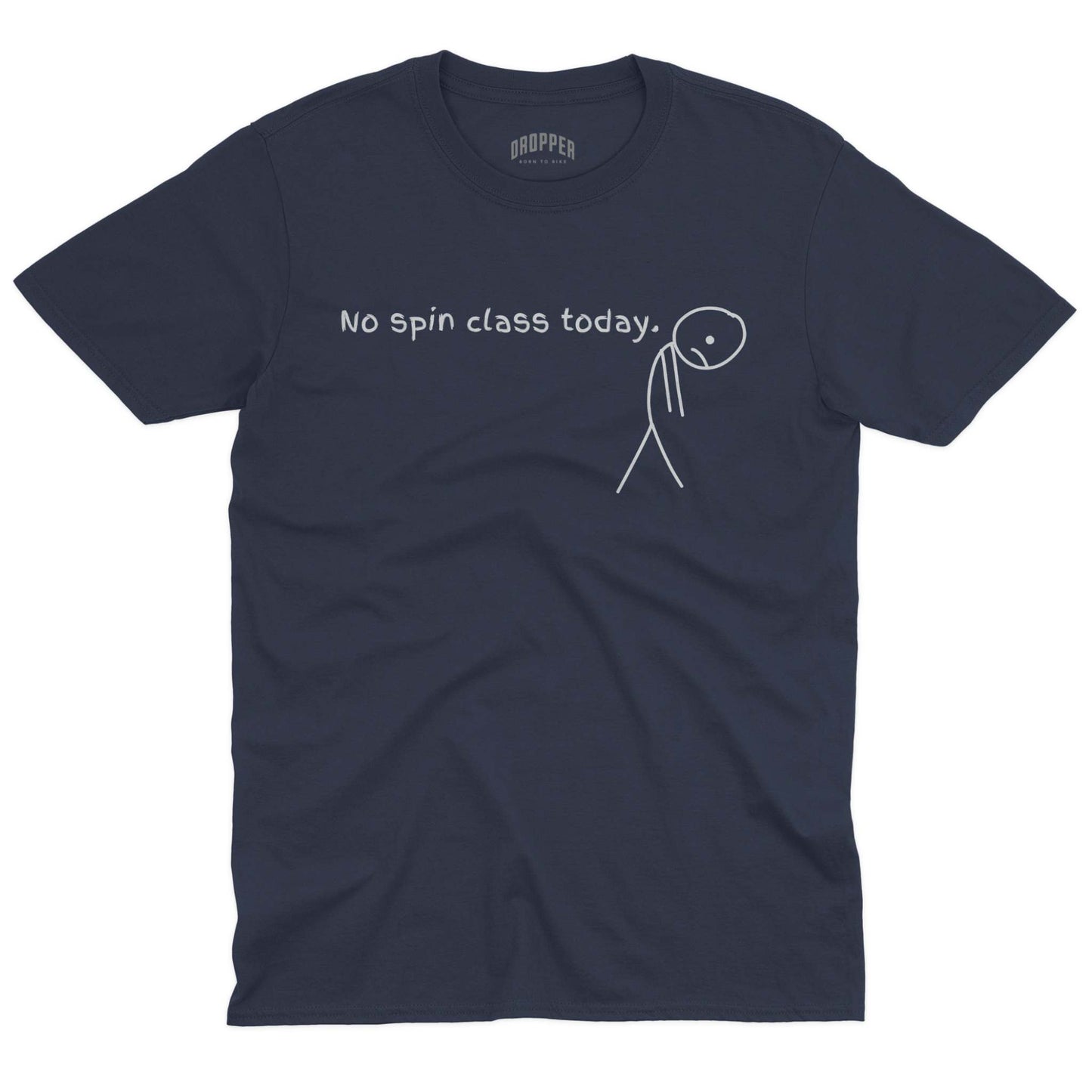 No Spin Class Today T-Shirt Navy