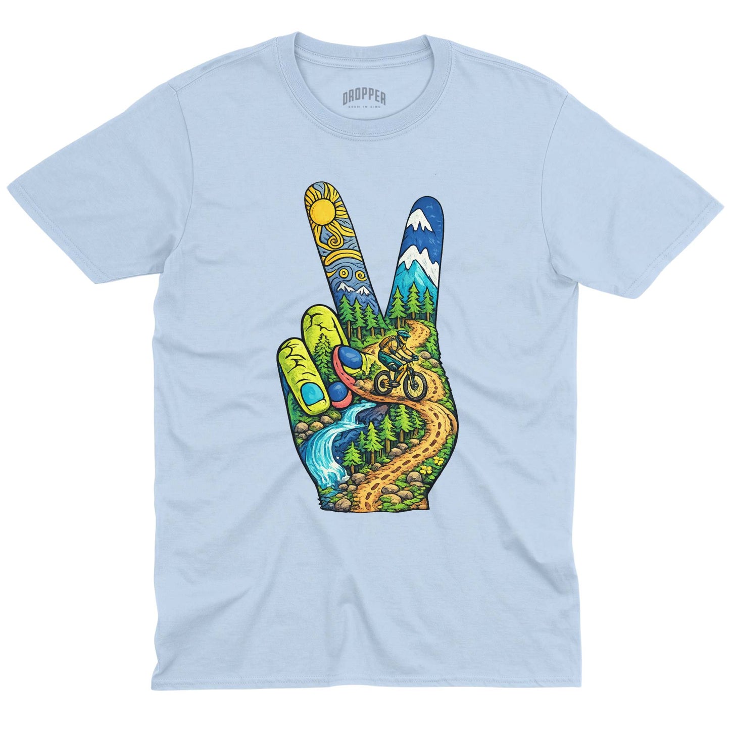 Funky Rider T-Shirt Light Blue