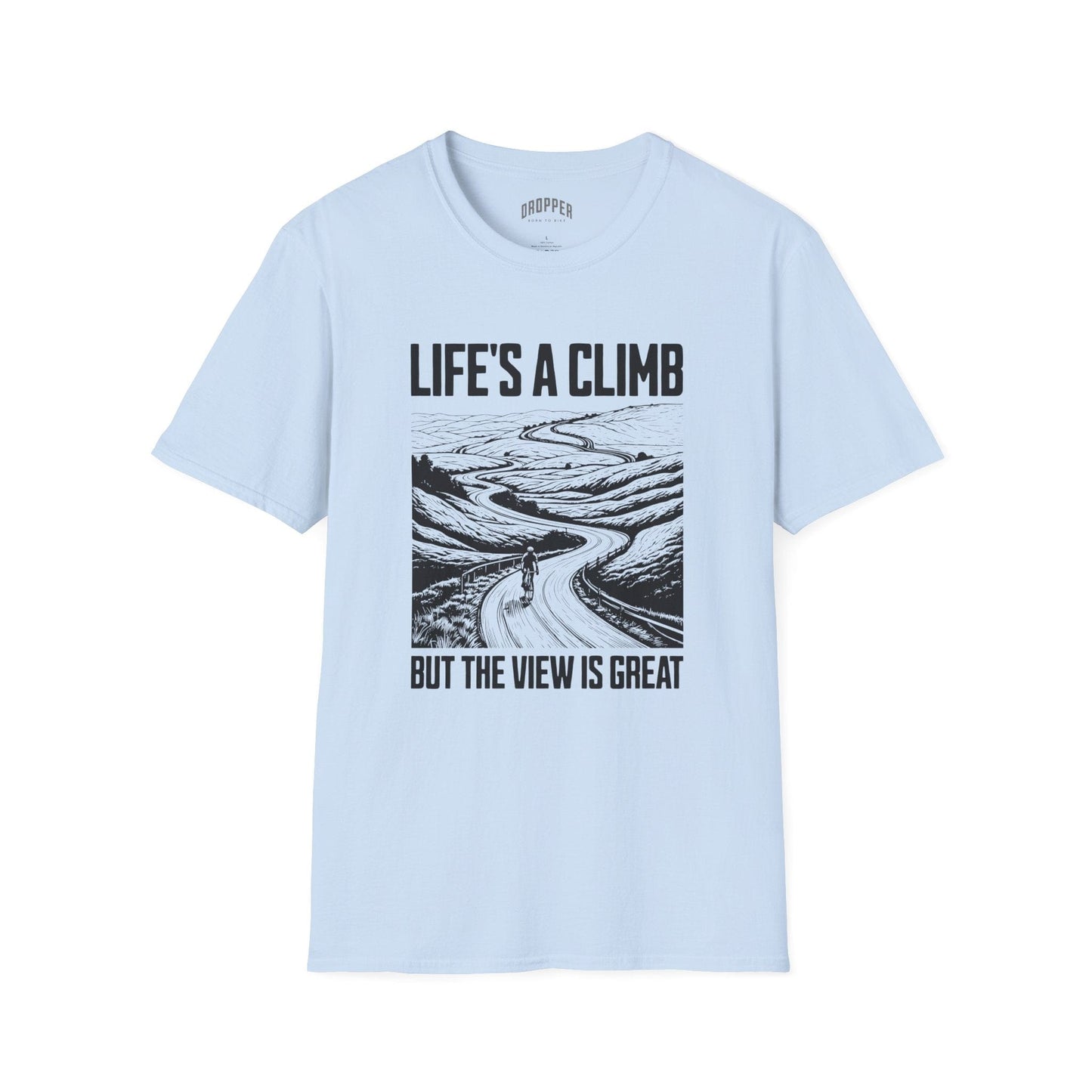 Life's A Climb T-Shirt Light Blue