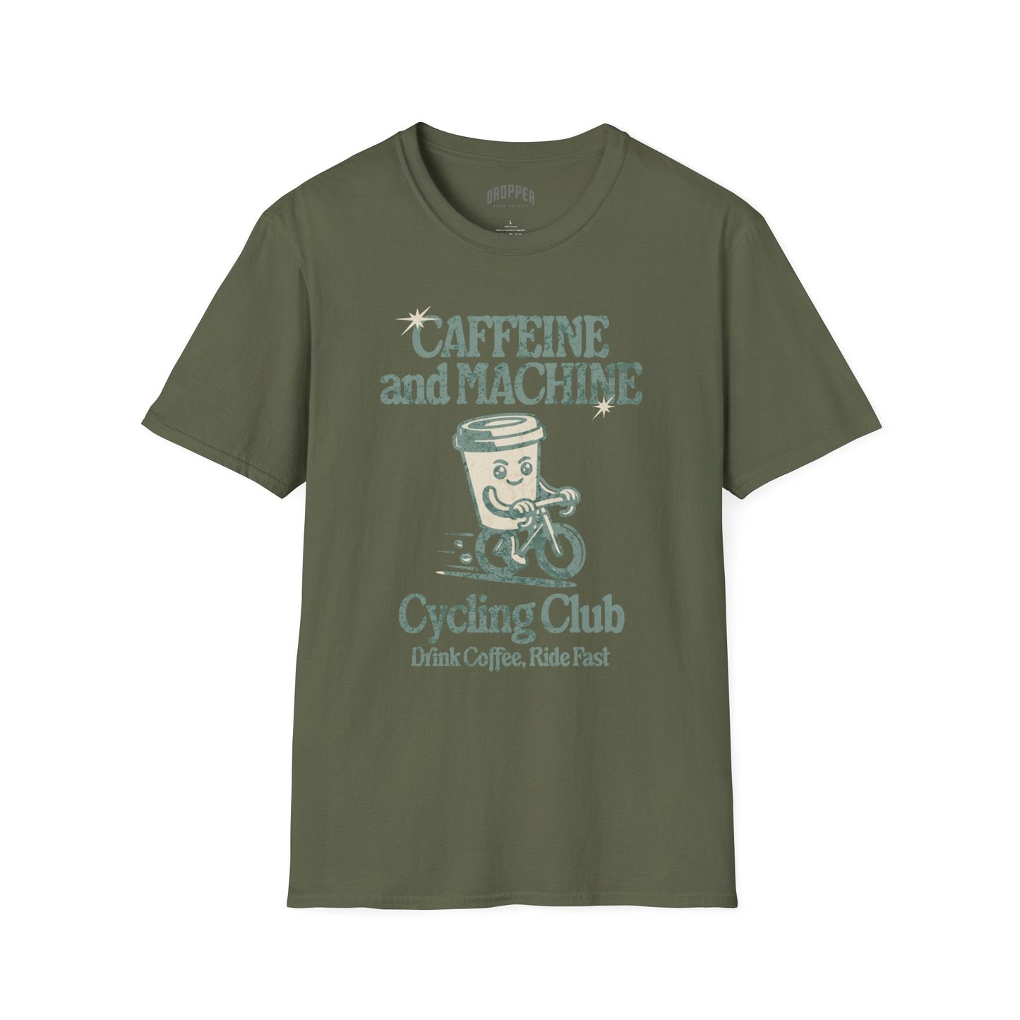 Caffeine & Machine T-Shirt Military Green