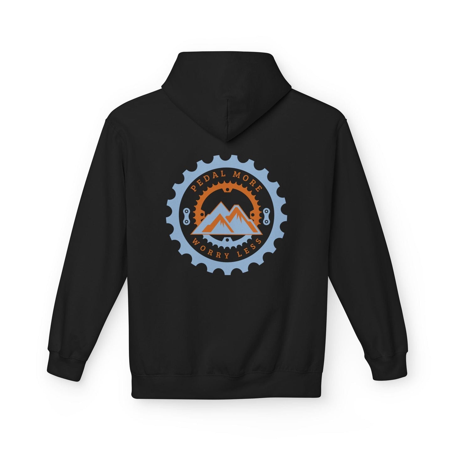 Pedal More, Worry Less Hoodie Black