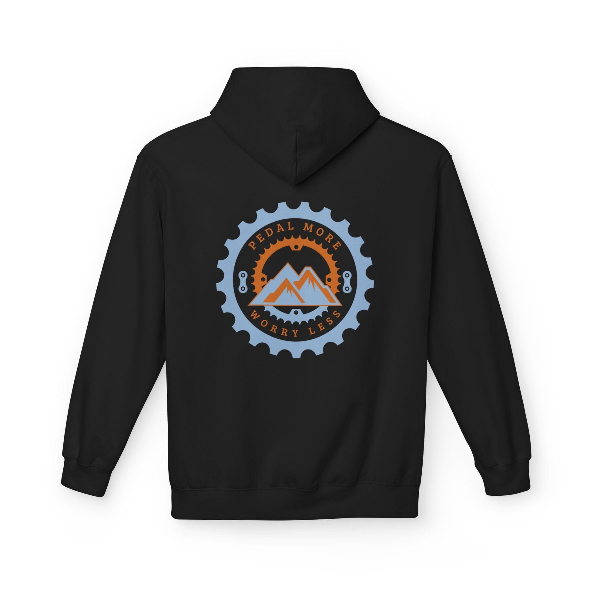 Pedal More, Worry Less Hoodie Black