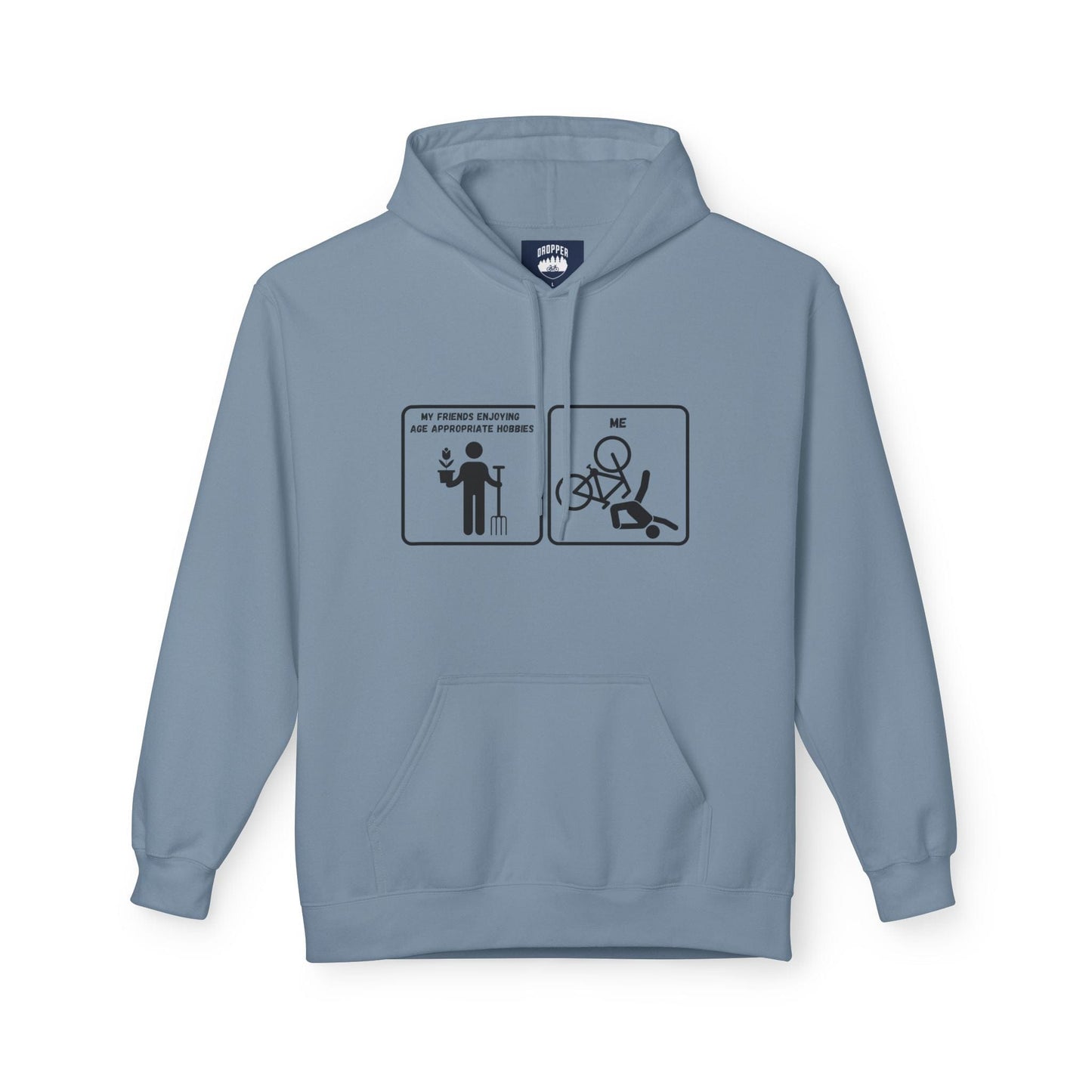 Age Appropriate Hobbies Hoodie Stone Blue