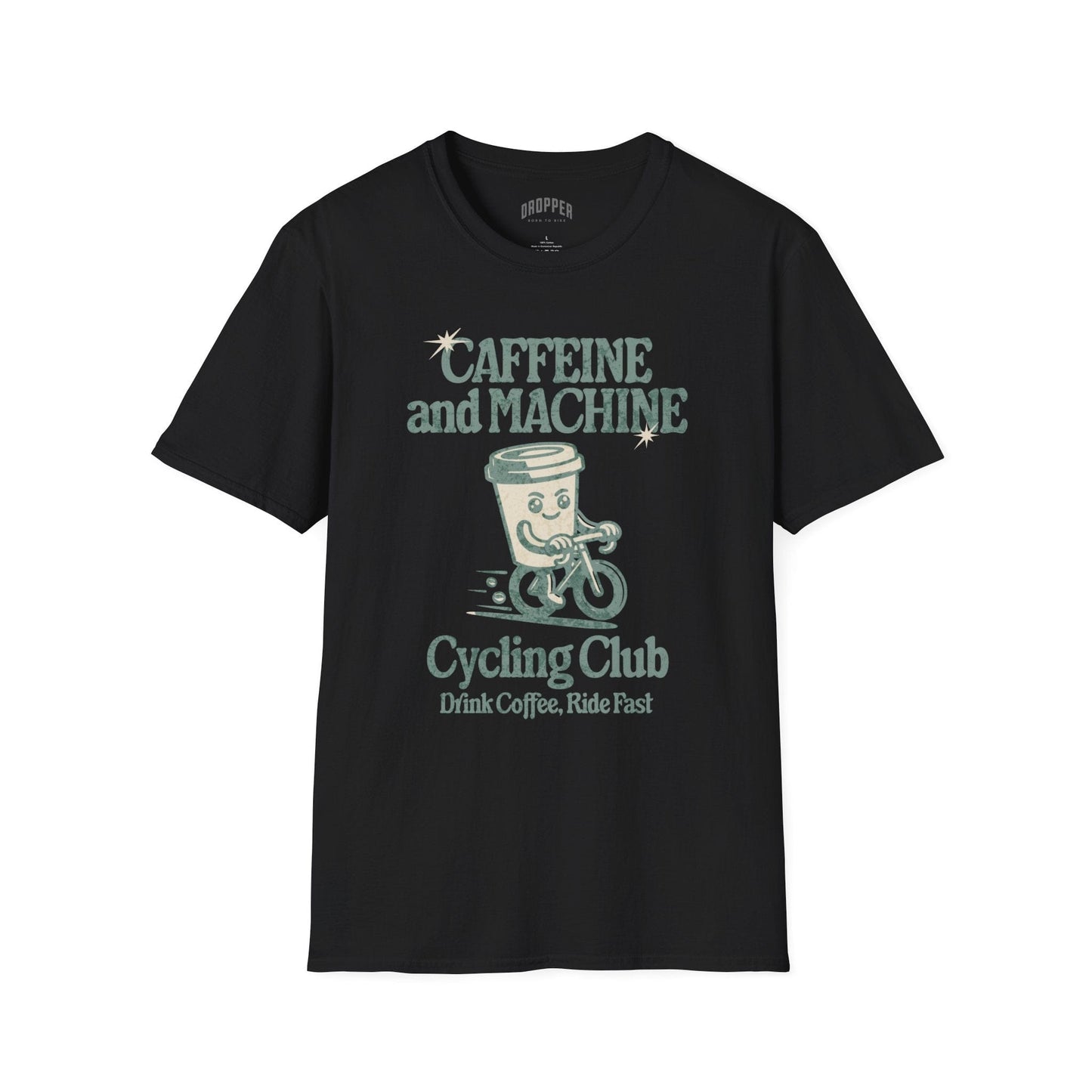 Caffeine & Machine T-Shirt Black
