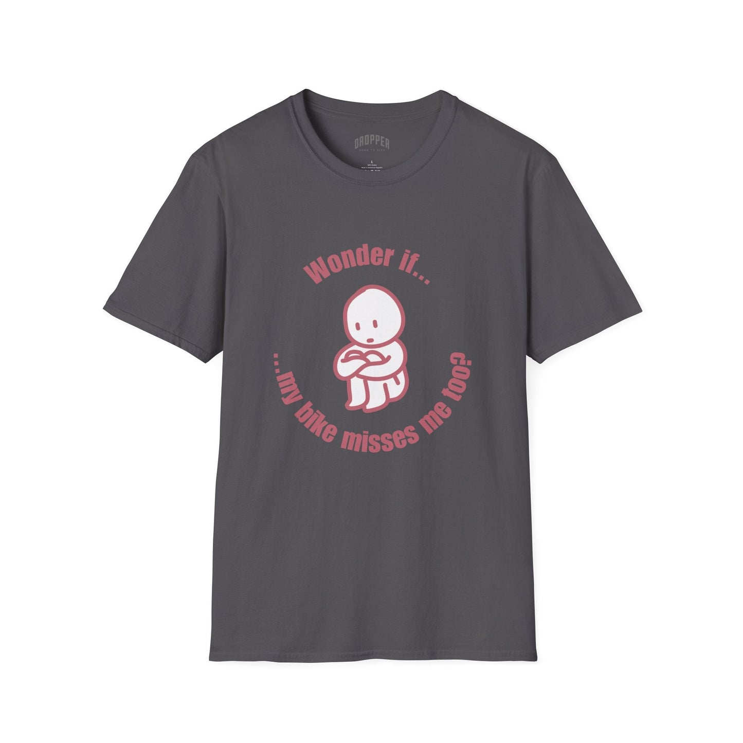 My Bike Misses Me T-Shirt Grey