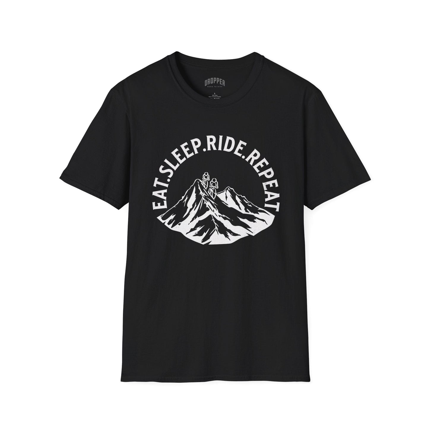 Eat.Sleep.Bike.Repeat T-Shirt Black