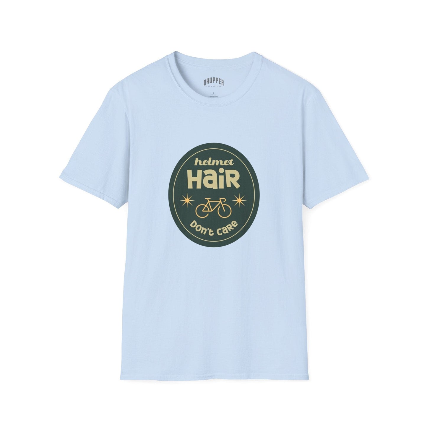Helmet Hair T-Shirt Light Blue