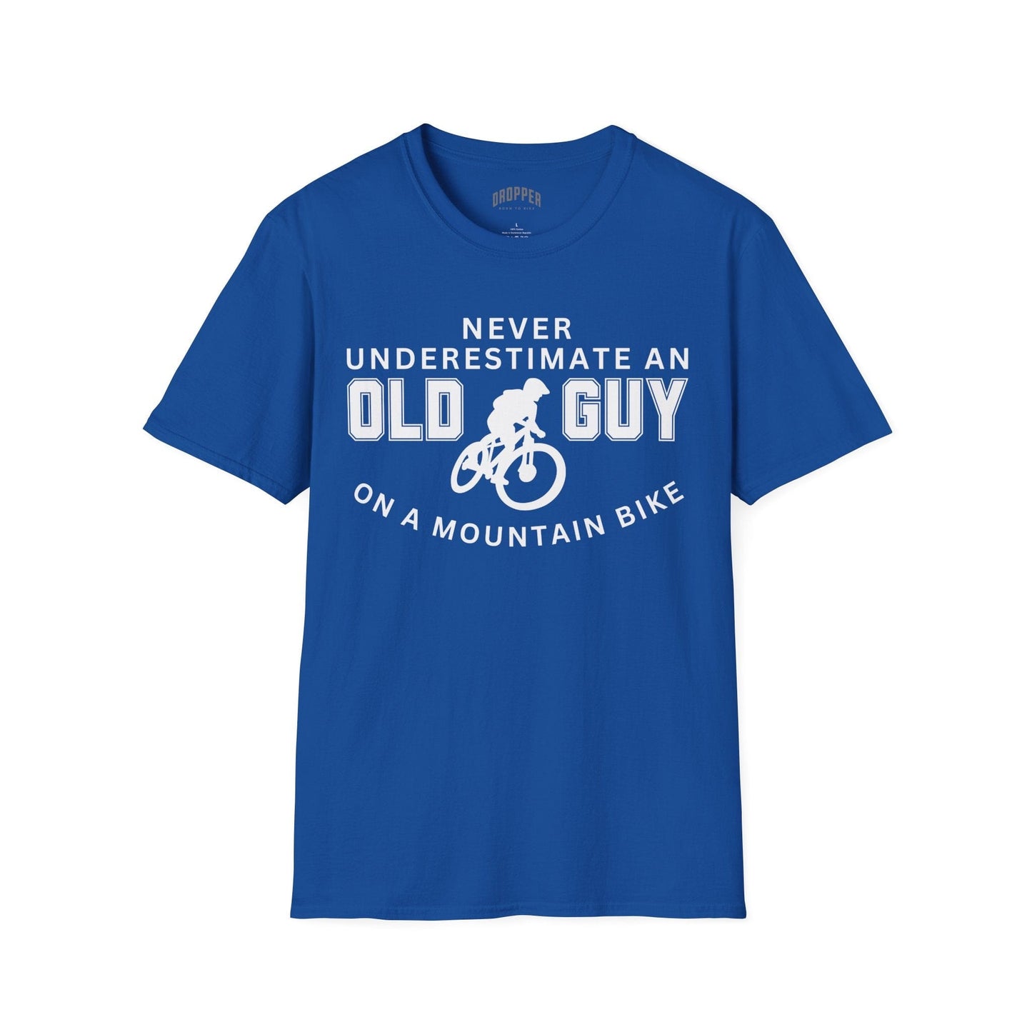 Never Underestimate An Old Guy MTB T-Shirt Royal