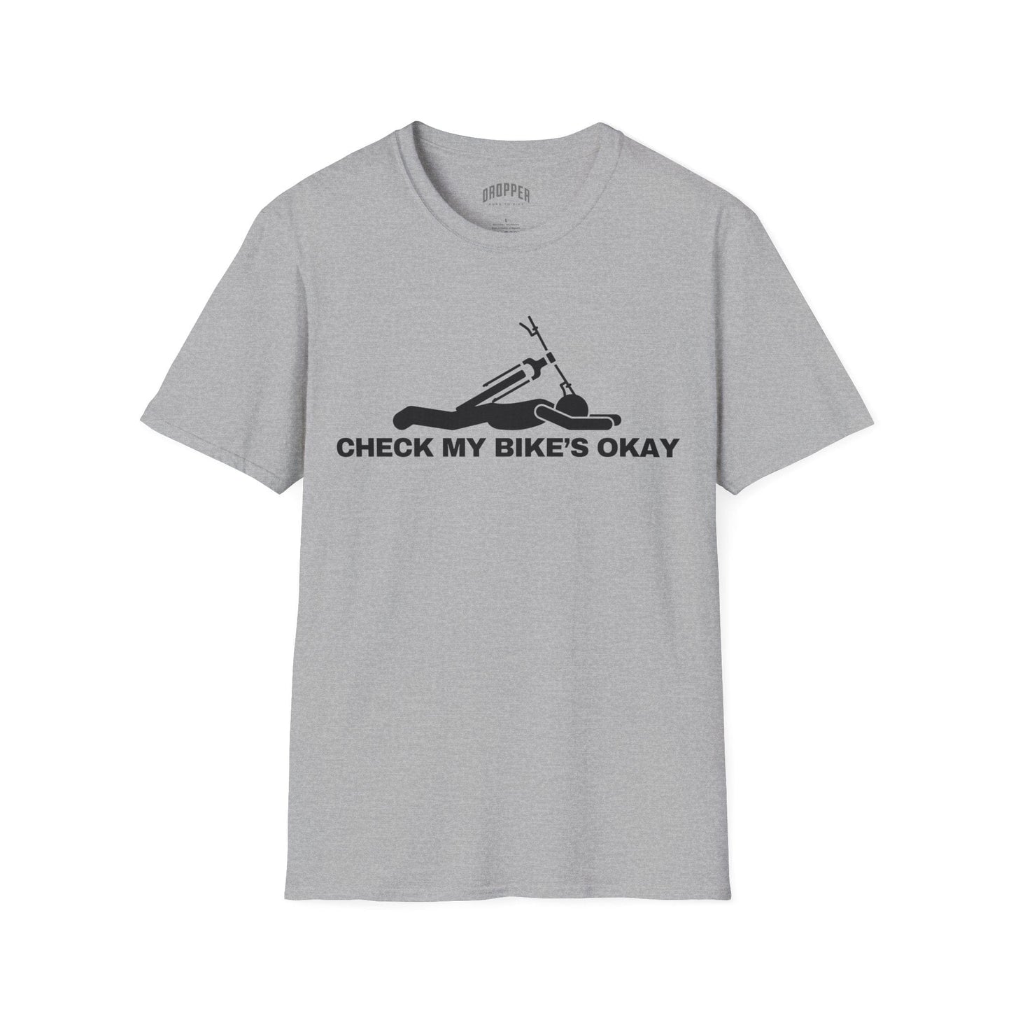 Check My Bike's Okay T-Shirt Sport Grey