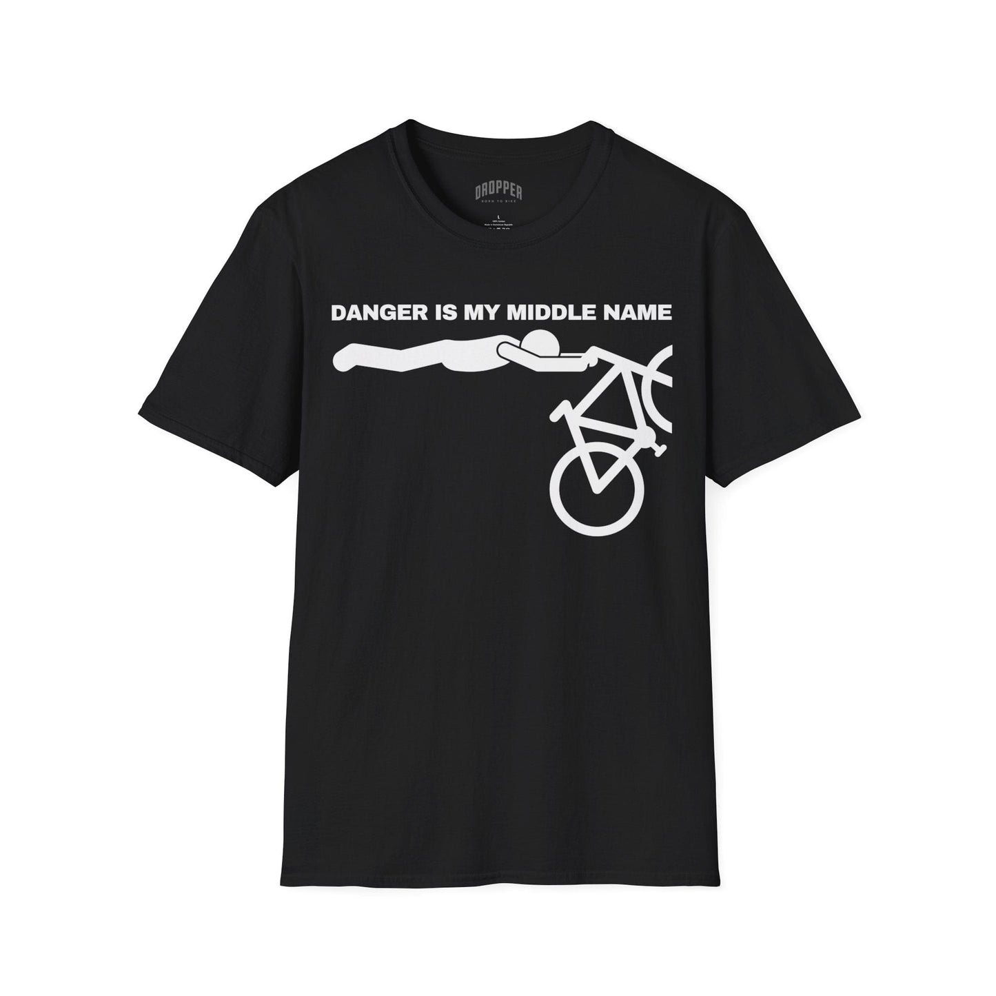 Danger Is My Middle Name T-Shirt Black