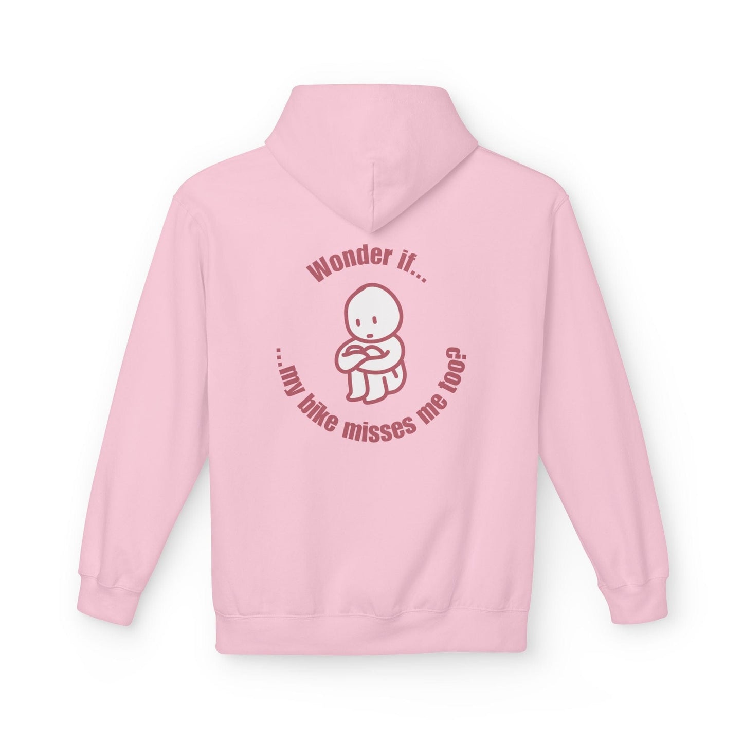 My Bike Misses Me Hoodie Light Pink