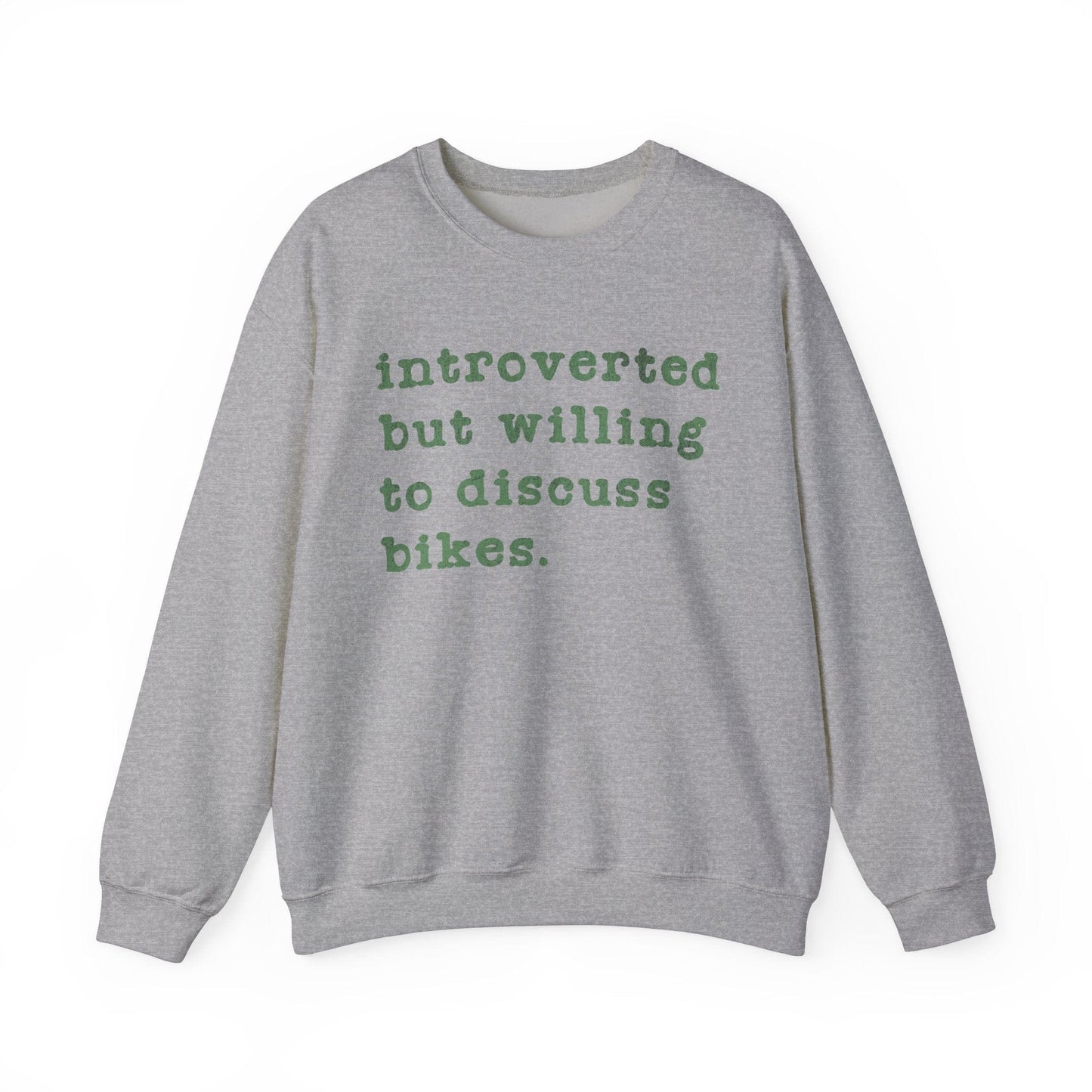 Willing To Discuss Bikes Sweatshirt Sport Grey