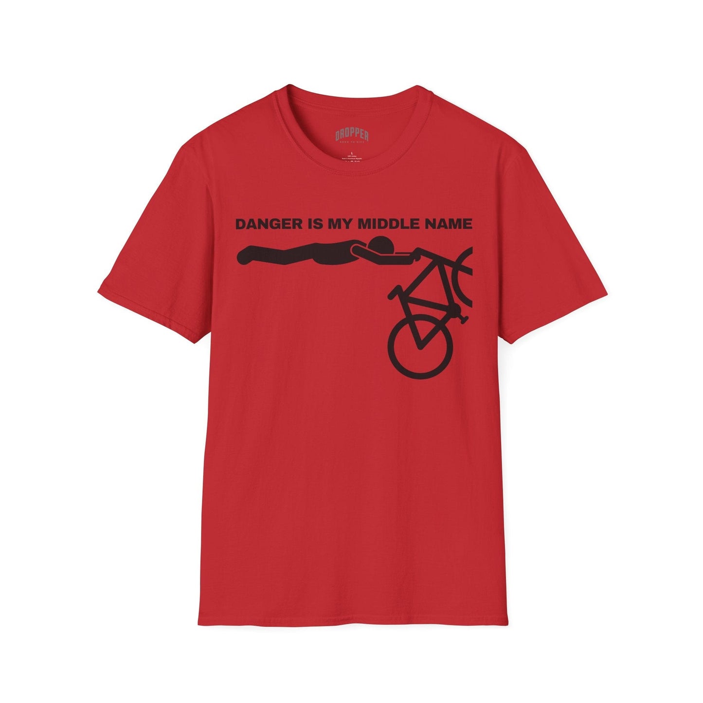 Danger Is My Middle Name T-Shirt Red