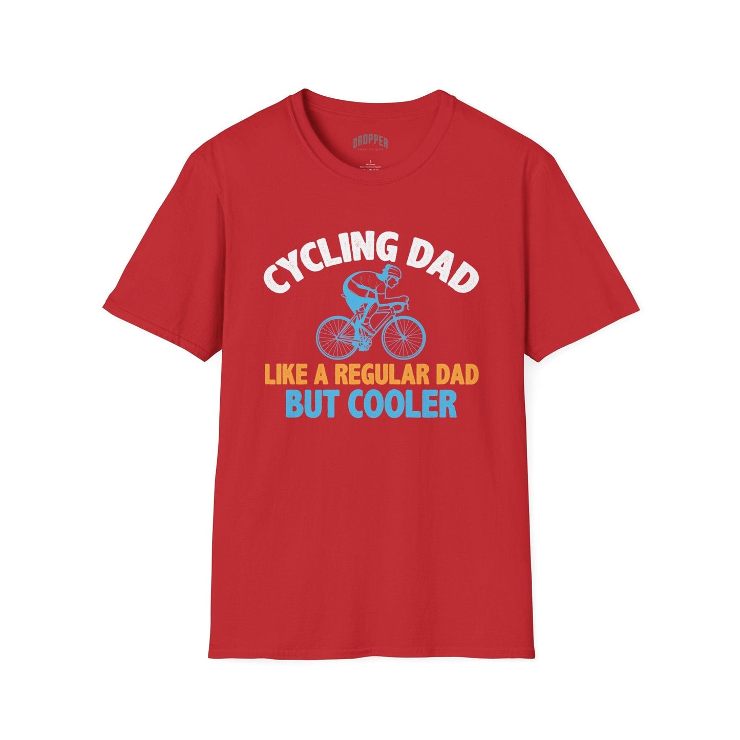 Cycling Dad T-Shirt Red