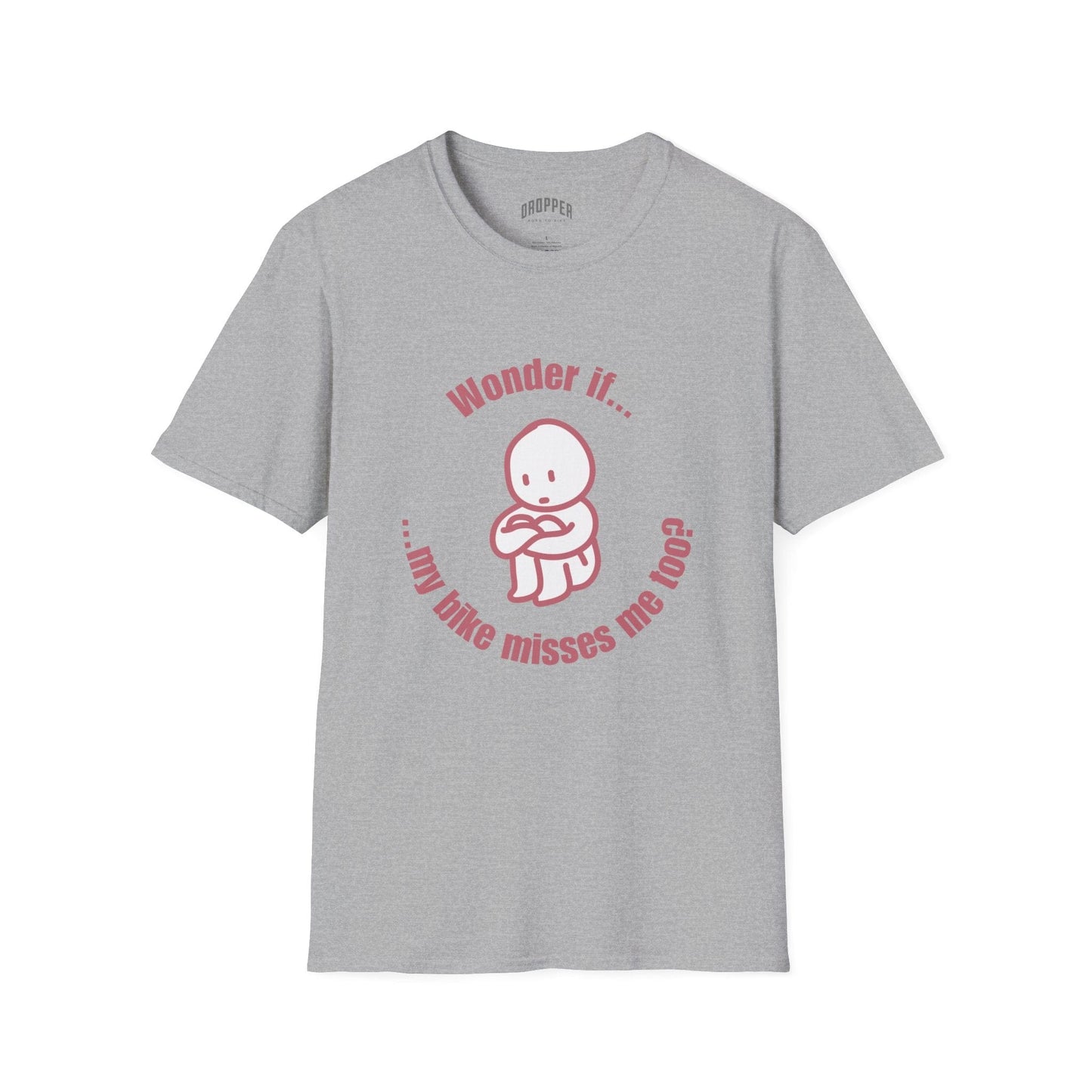 My Bike Misses Me T-Shirt Sport Grey