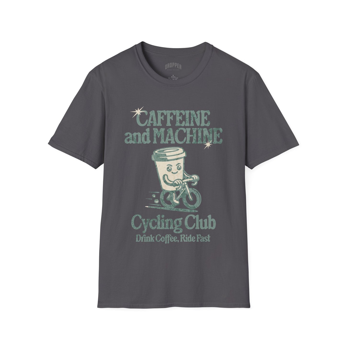 Caffeine & Machine T-Shirt Grey