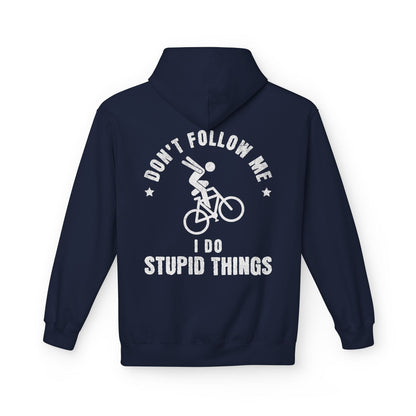 I Do Stupid Things Hoodie Navy