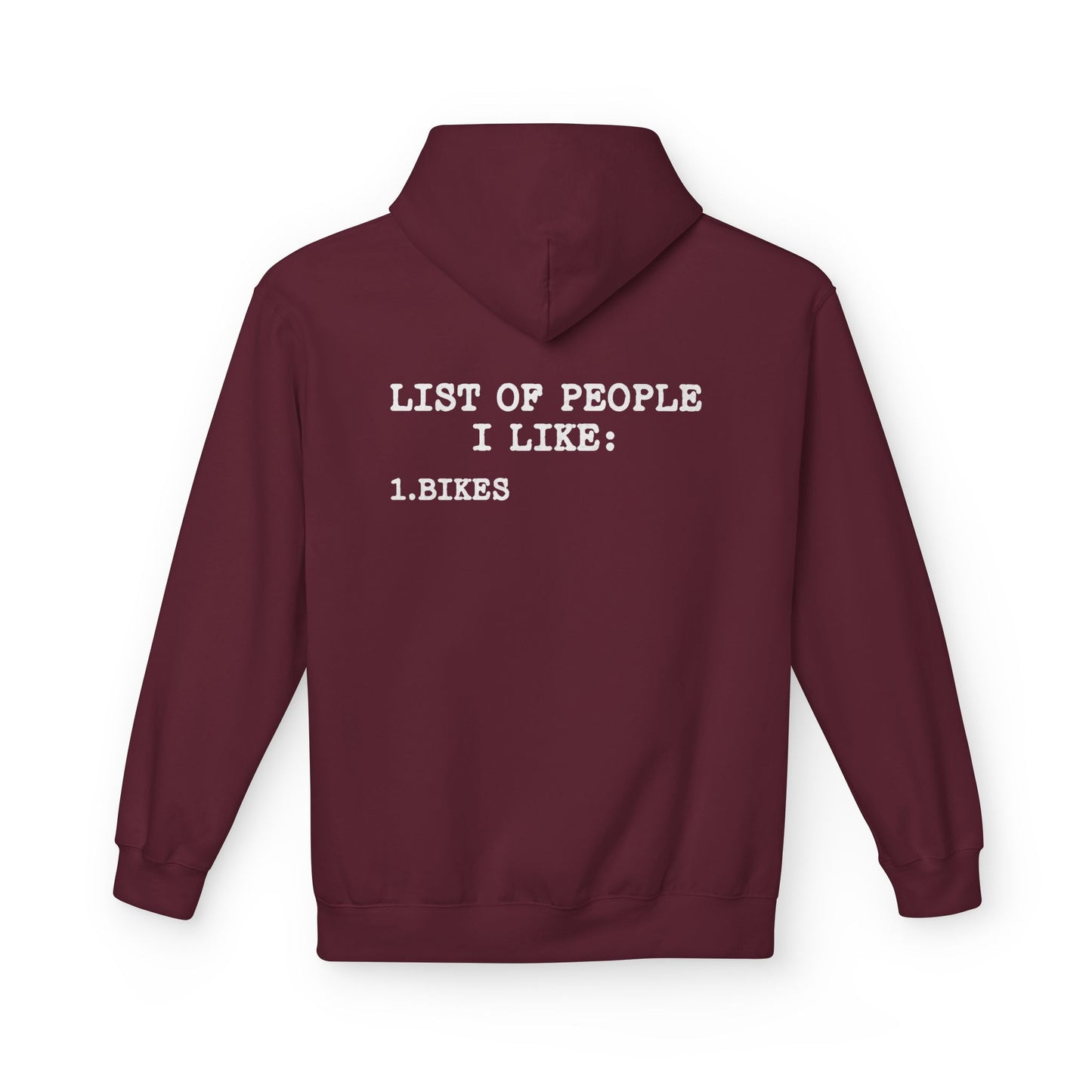 People I Like Hoodie Maroon