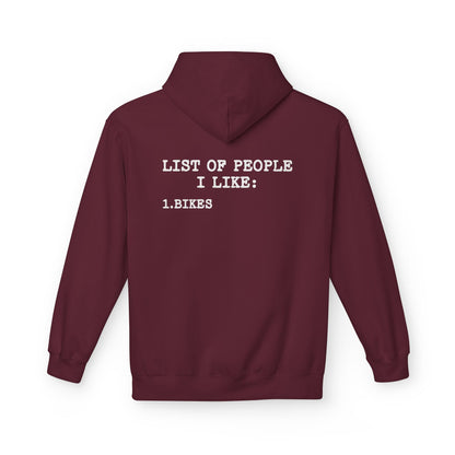 People I Like Hoodie Maroon