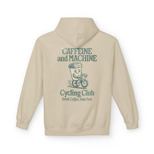 Caffeine & Machine Hoodie Sand