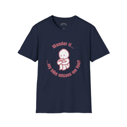 My Bike Misses Me T-Shirt Navy