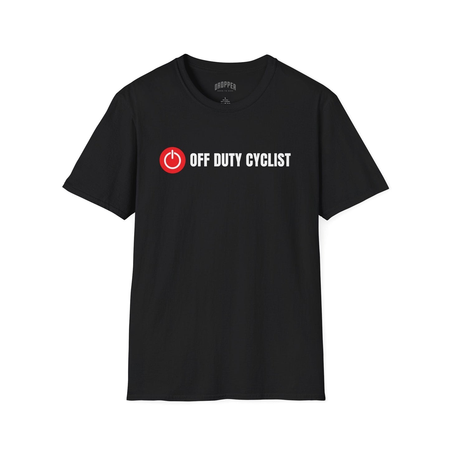 Off Duty Cyclist T-Shirt Black