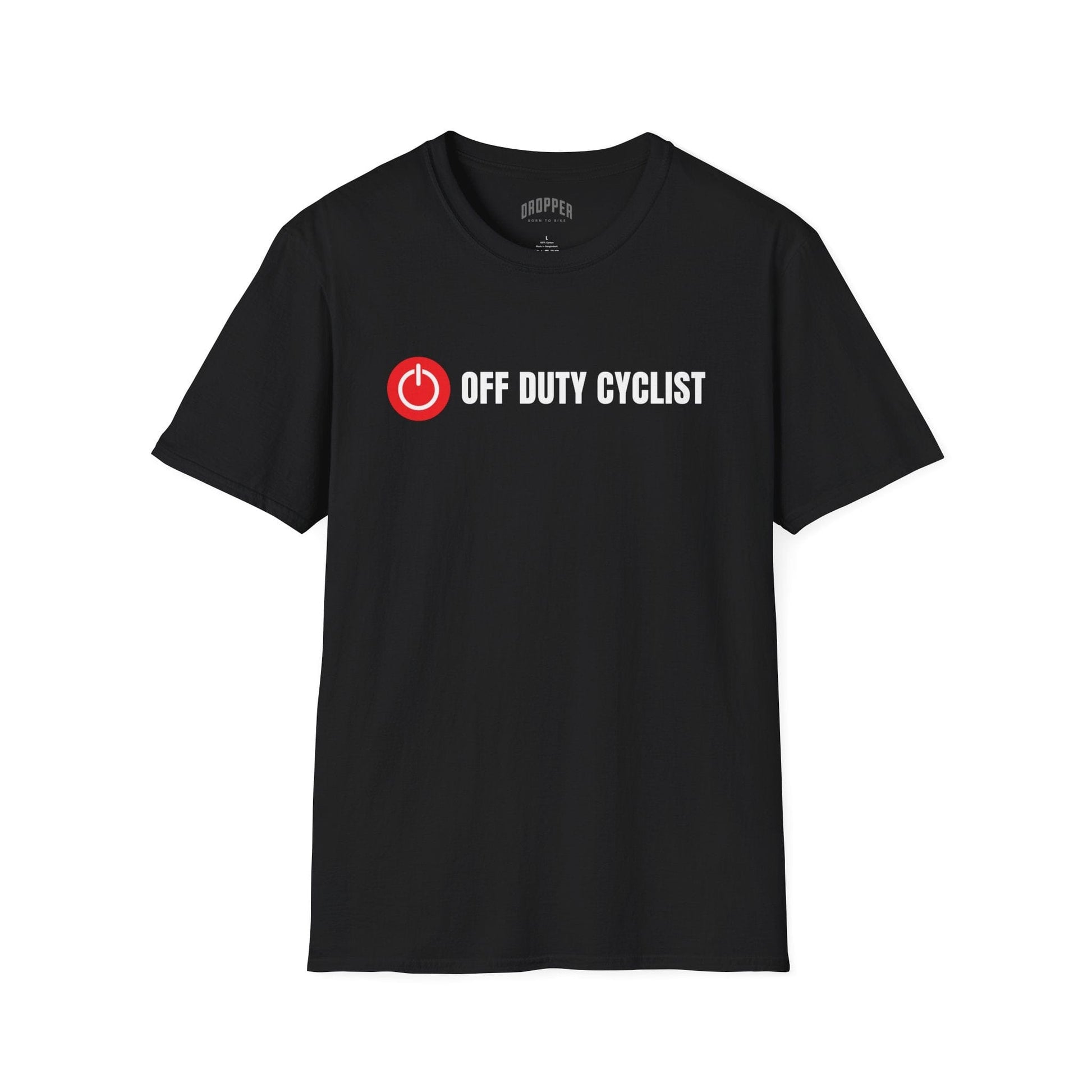 Off Duty Cyclist T-Shirt Black