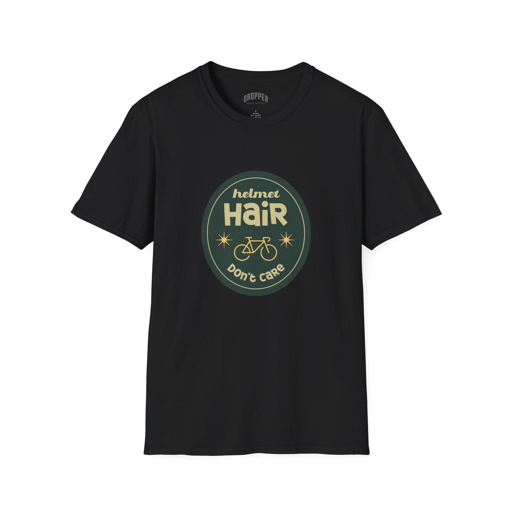 Helmet Hair T-Shirt Black