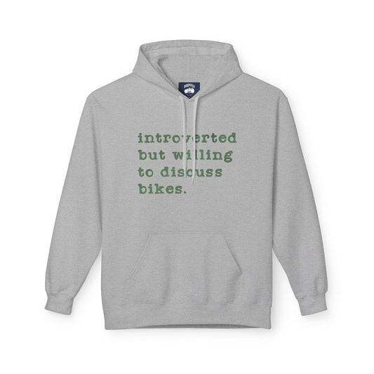 Willing To Discuss Bikes Hoodie Sport Grey