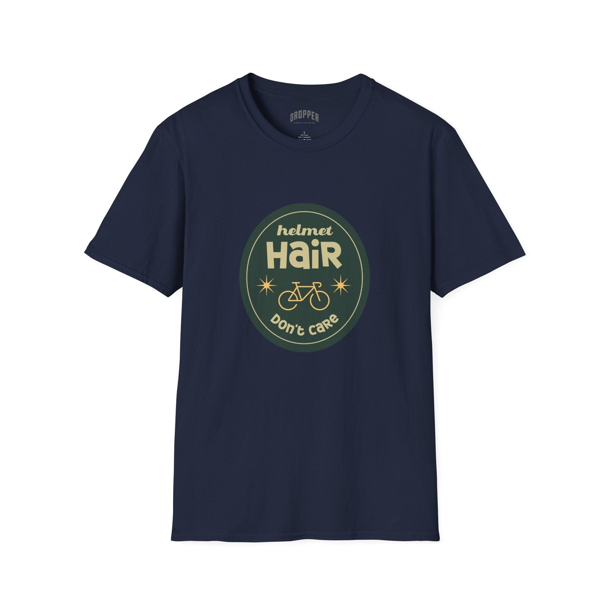 Helmet Hair T-Shirt Navy