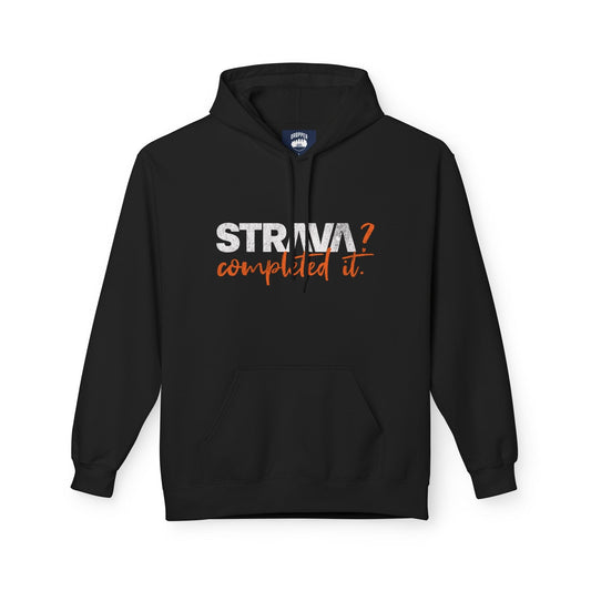 Strava? Completed It. Hoodie Black