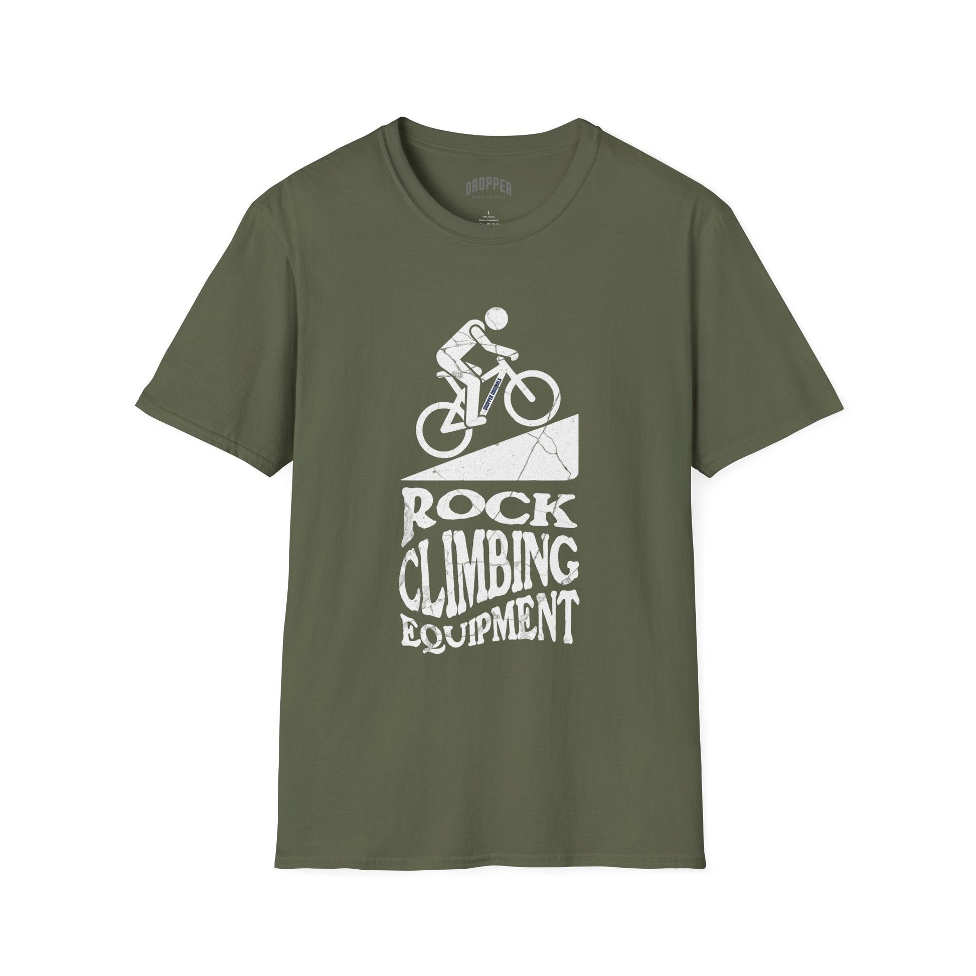 Rock Climbing T-Shirt Military Green