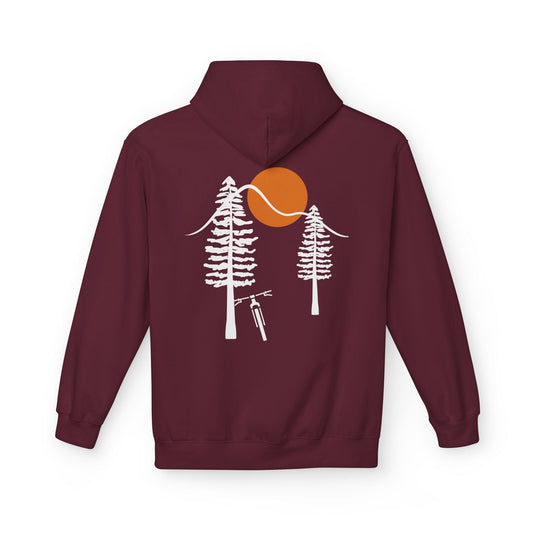 Leaning Tree Hoodie Maroon